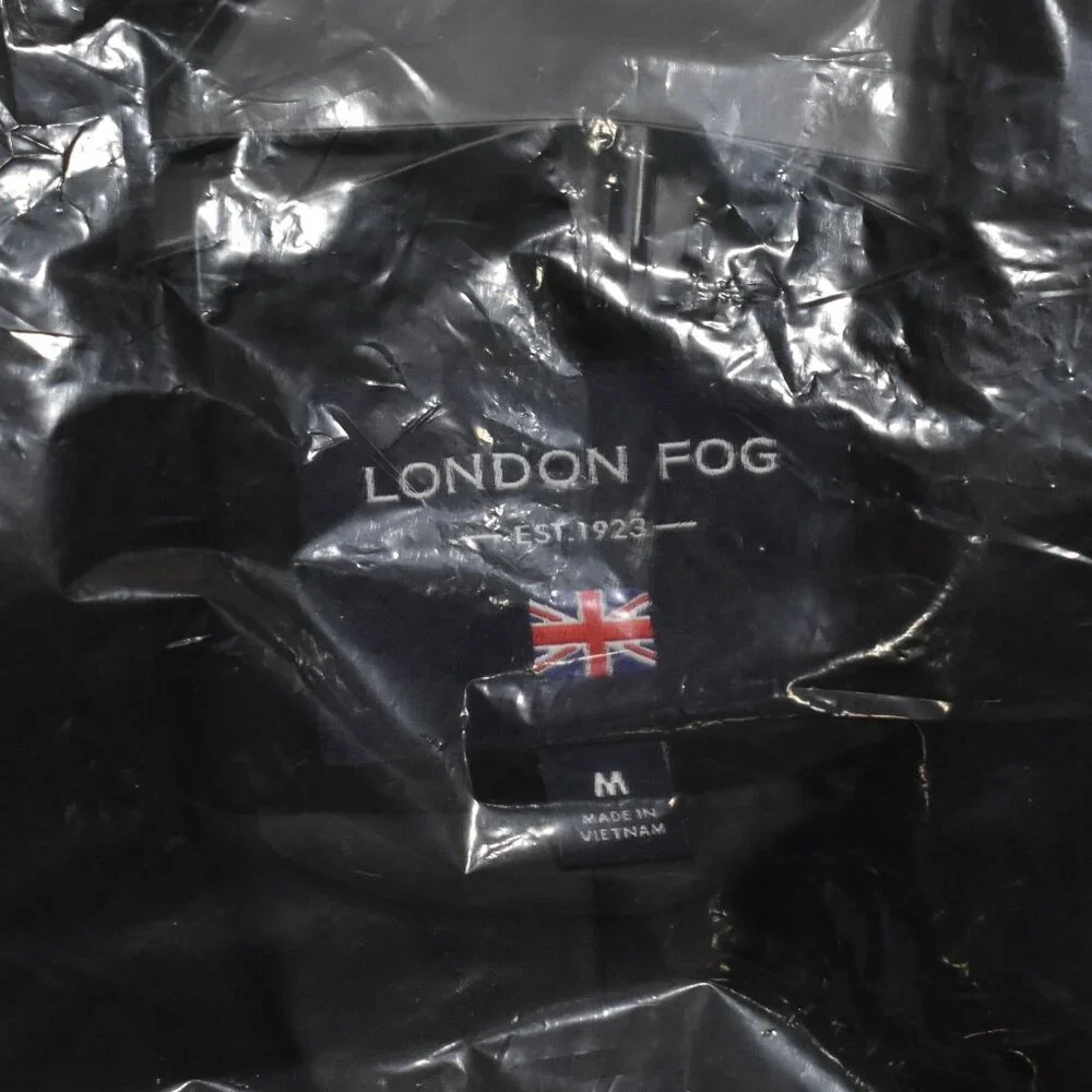 LONDON FOG Womens Double Breasted Peacoat with Scarf Black Size Medium NEW - Picture 11 of 11